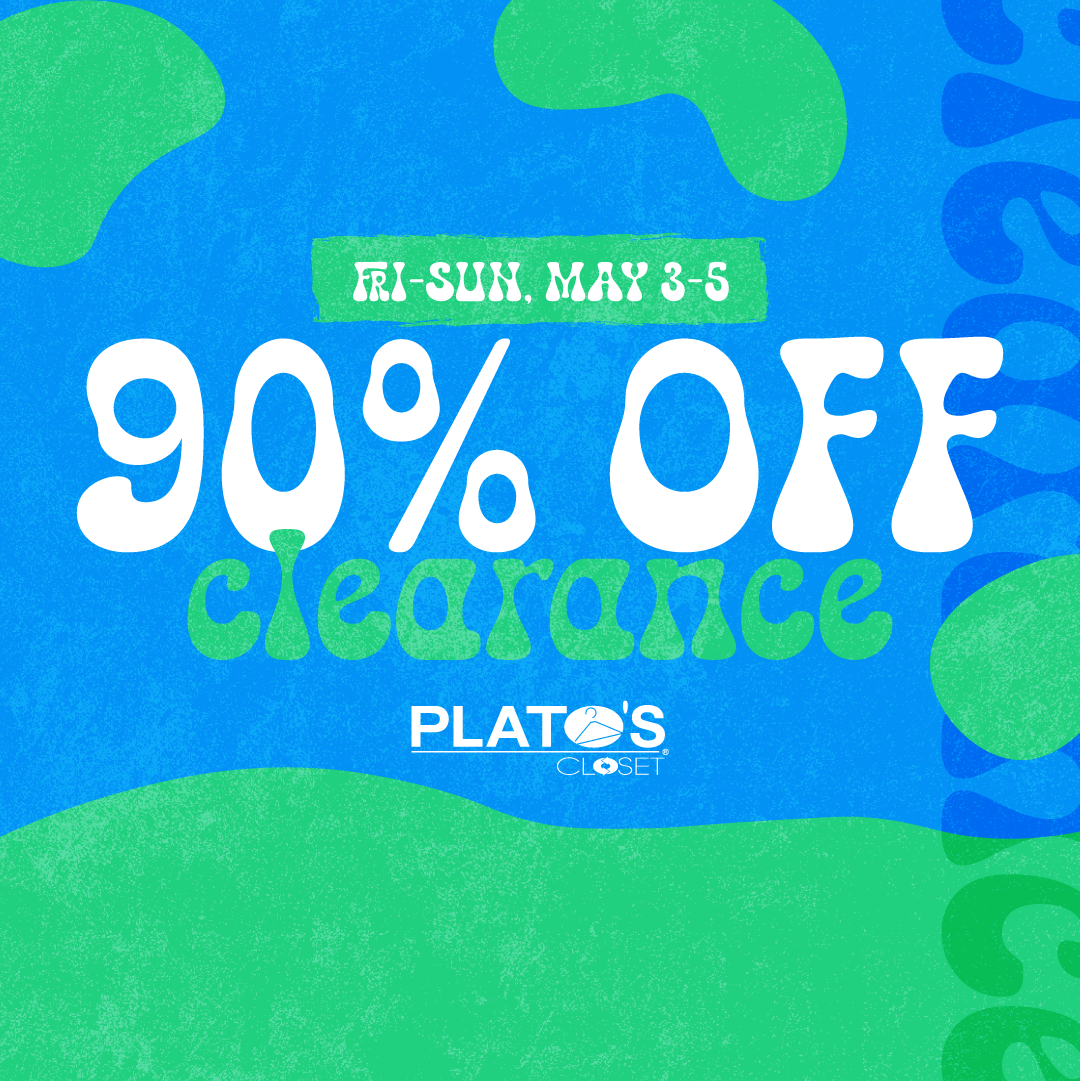 a blue and green sign that says 90% off